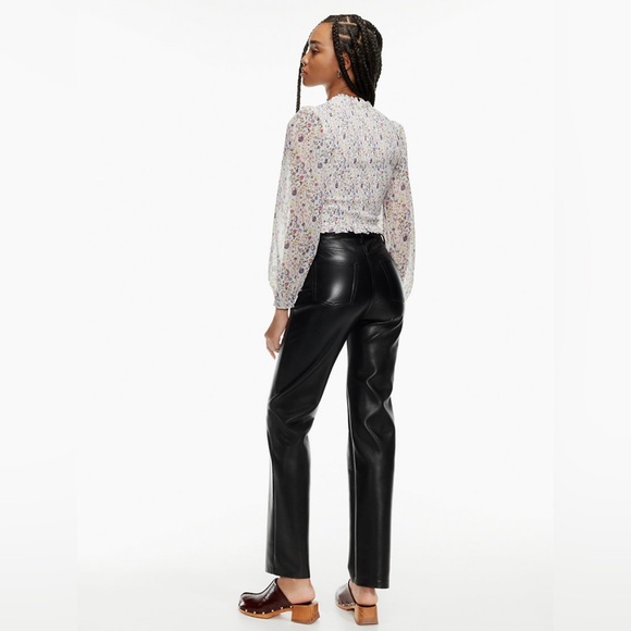Aritzia Wilfred Melina High Waisted Vegan Leather Pants - Picture 7 of 9